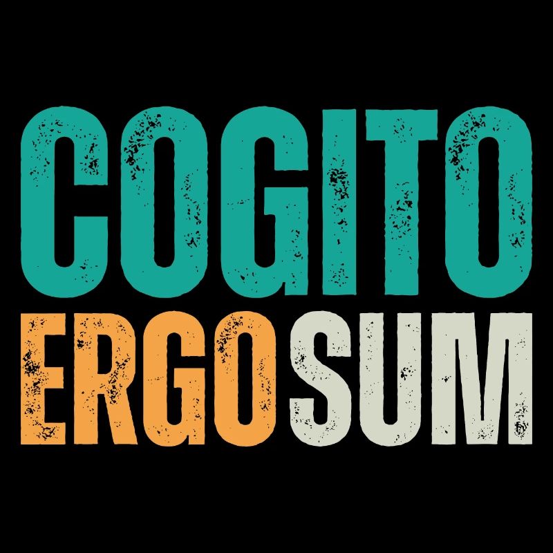 Cogito ergo sum - Latin quote