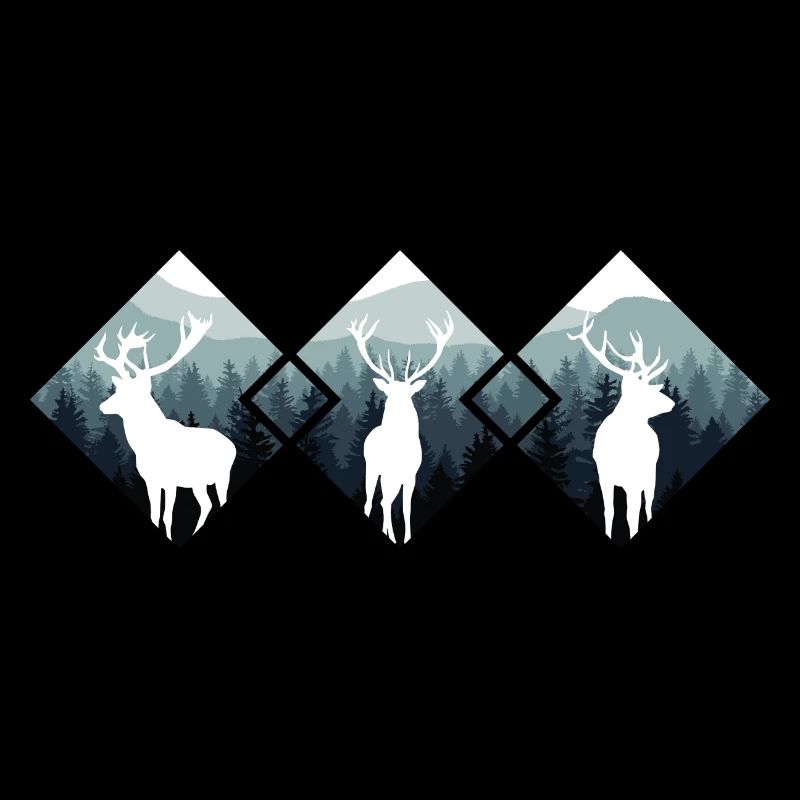 Jäger Bergsteiger Wanderer Hirsch