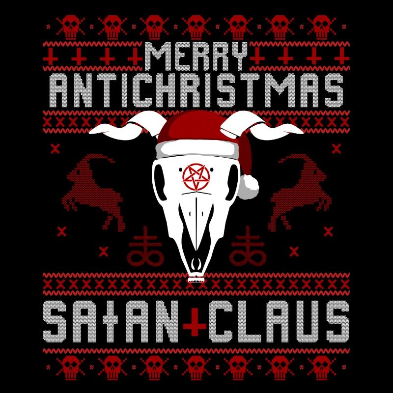 Joyeux Noël Anti - Satan Claus laid Pull