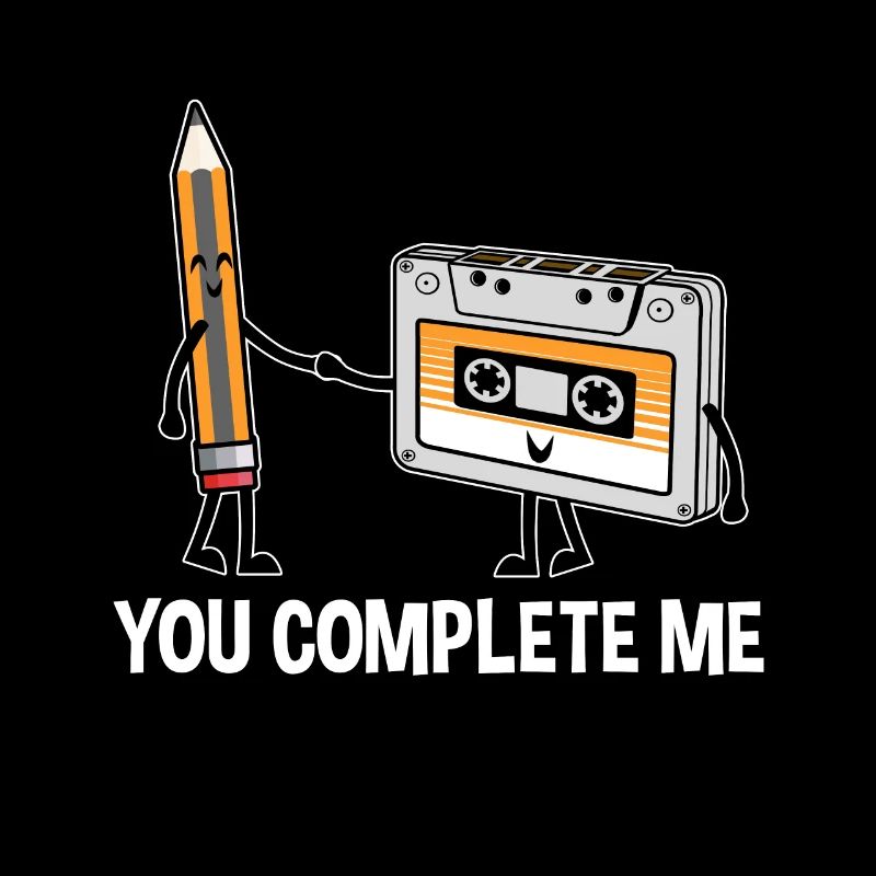 Pencil Completes Cassette Tape They Need Each