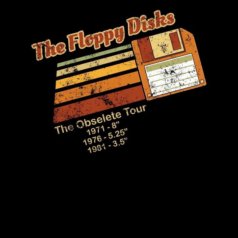 Die Disketten Tour nostalgischer Vintage