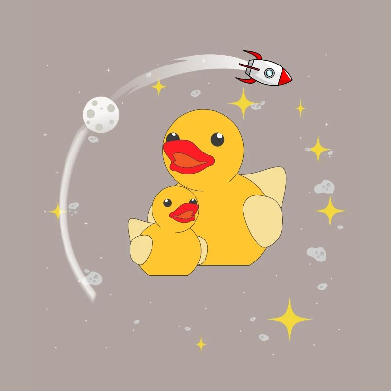 Space Ducks Astronaut Space Fusée spatiale