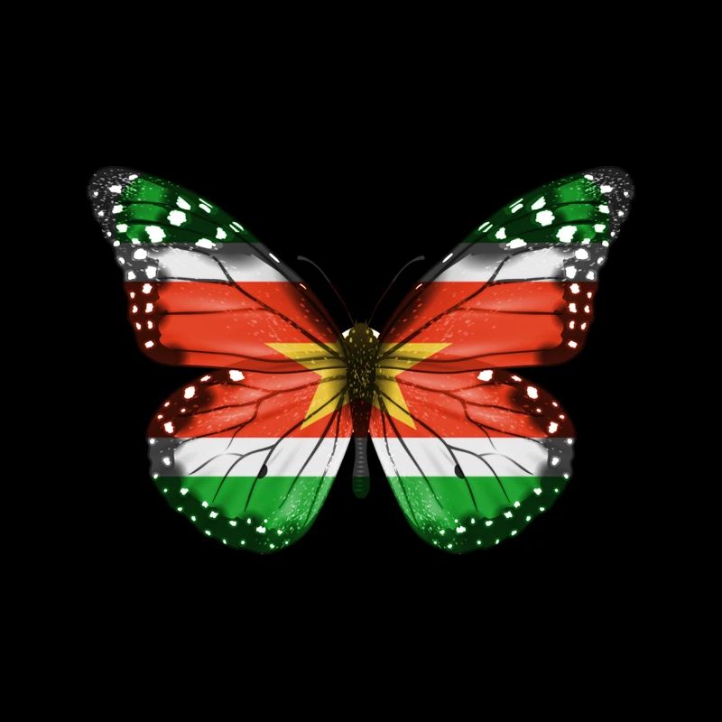 Drapeau papillon du suriname