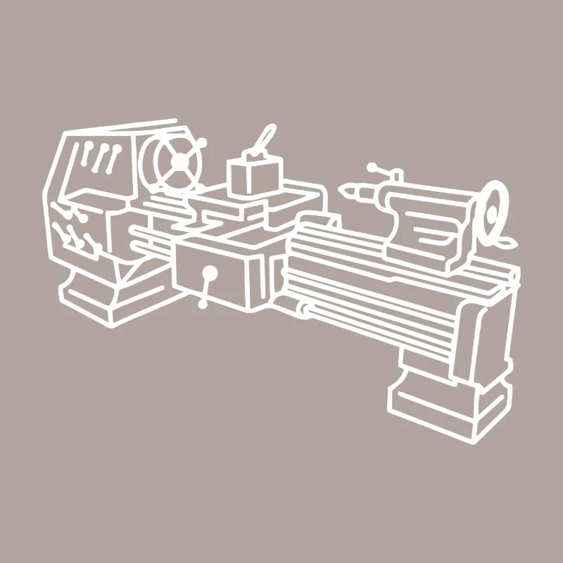 Lathe mechanic workshop gift