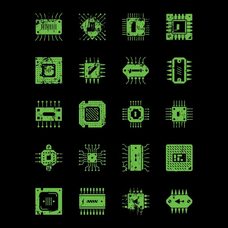 Microchips Microchip CPU Informatique Matériel