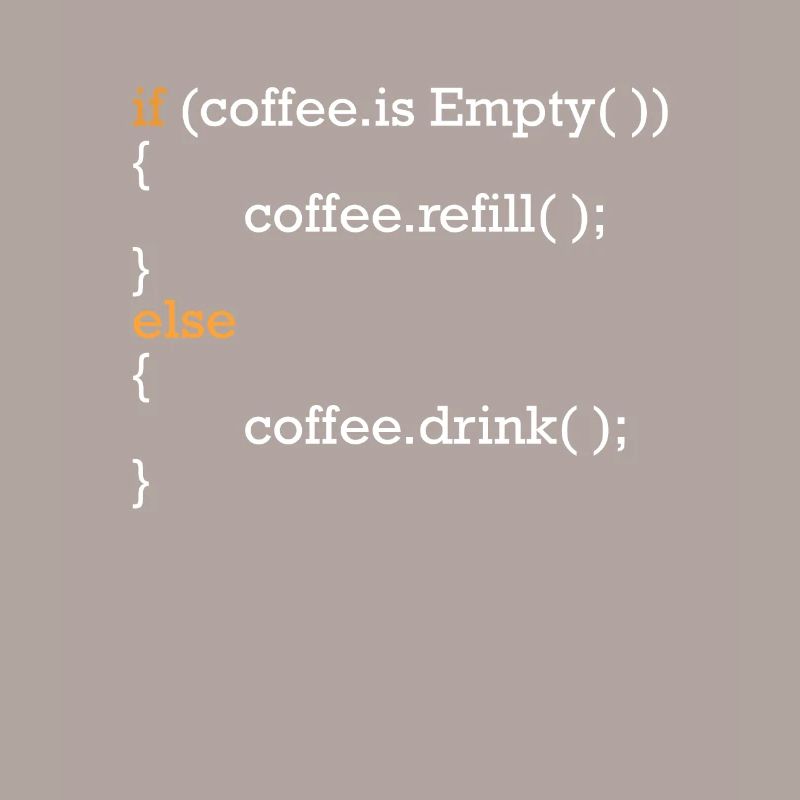 Programmierer Kaffee Witz Programmcode Scherz