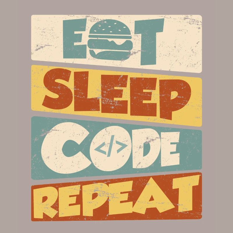 Programmeur développeur IT Spruch Eat Sleep Code