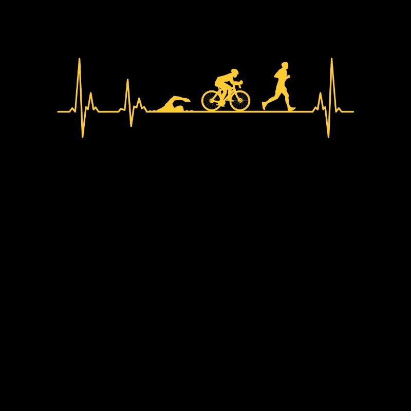 Triathlon Finisher Geschenk Triathlet Herzschlag