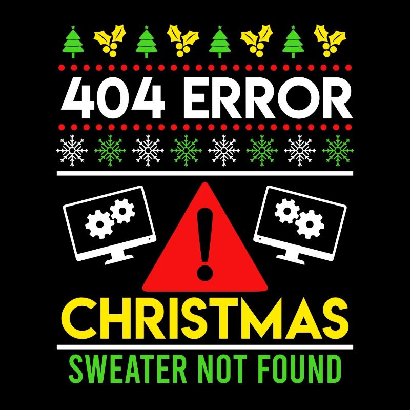 404 Error Ugly Chritsmas Coder Coder Coder