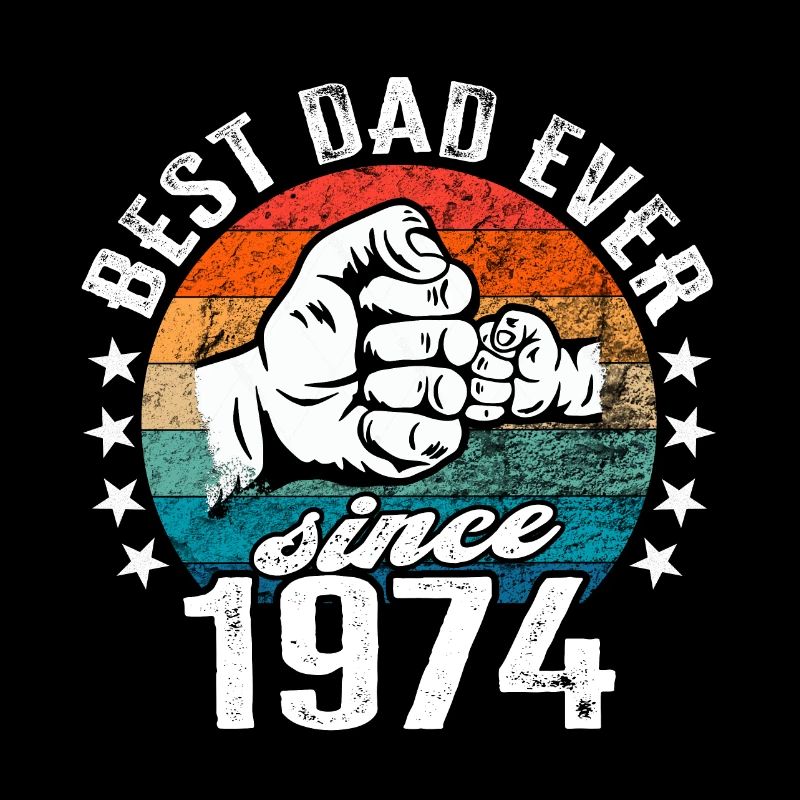 Bester Papa der Welt seit 1974 Vatertag