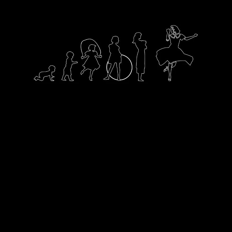 Evolution Tanzen Tänzerin Geschenk