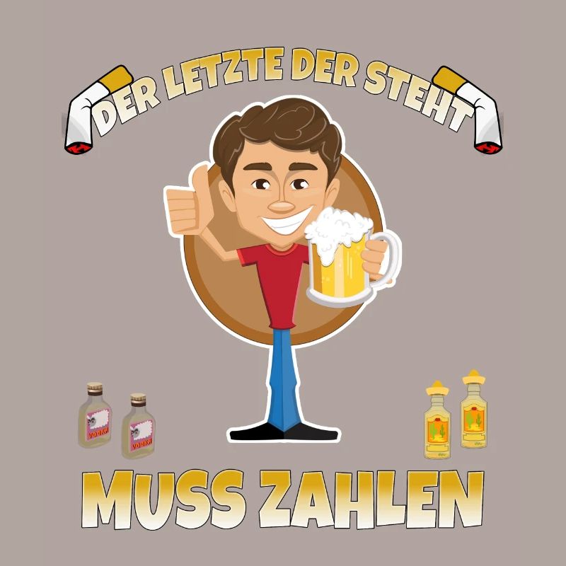 Junggesellenabschied Alkohol und Feier Spruch