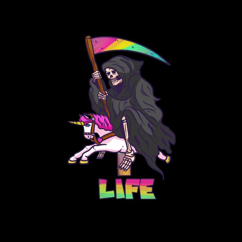 Licorne Sensemann Rosa Bunt tod sarkasmus
