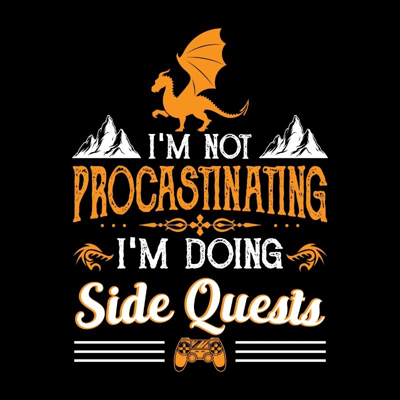 Procrastinating Side Quests Gamer Procrastination