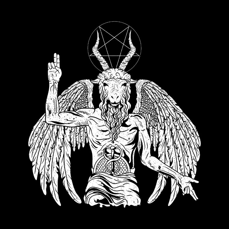 Teufel Baphomet Gothic Ziege
