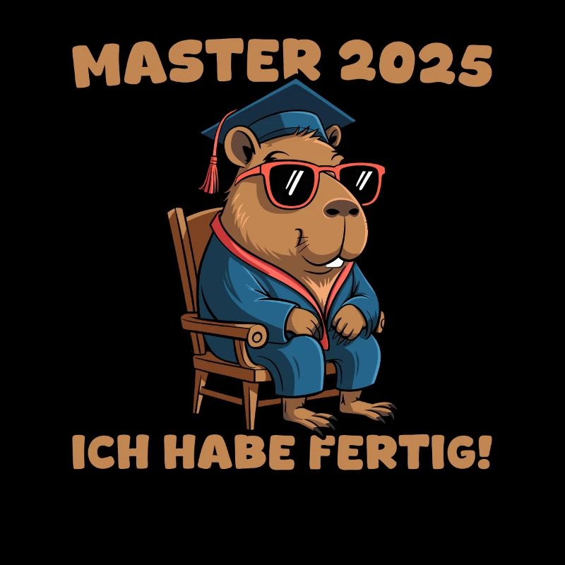 Masterprüfung bestanden Capybara Mastertitel 2025