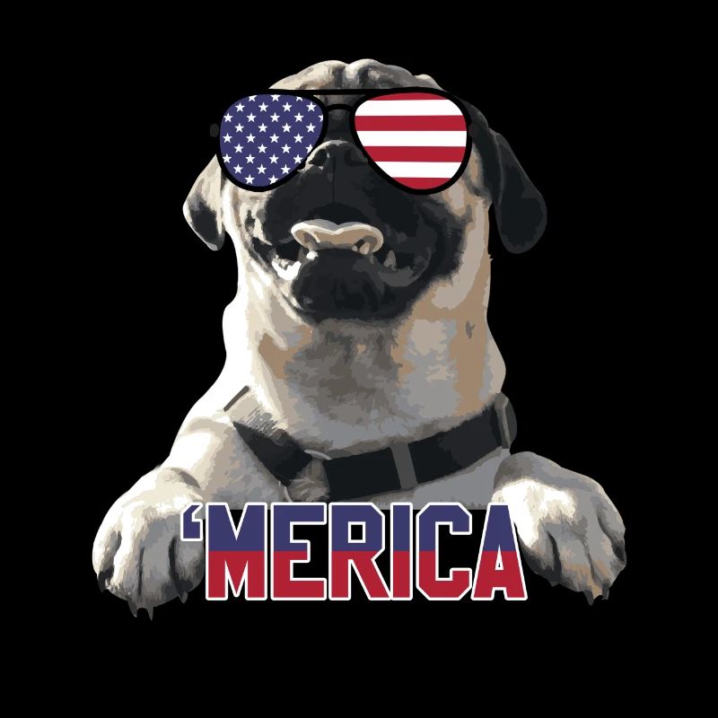 'Merica Mops - cadeau de chien amer