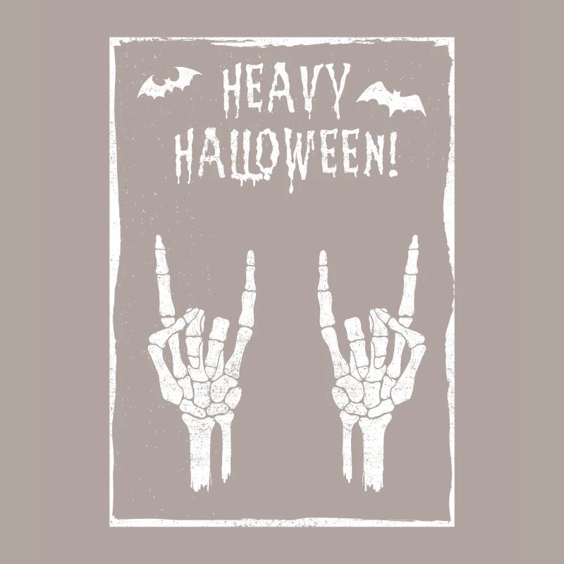 Devil Greeting Halloween Metal Headbanger Halloween