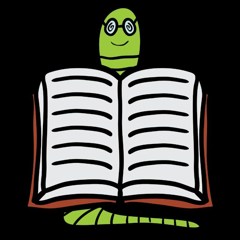Bookworm Reader Nerd Nerdy Gift Idea