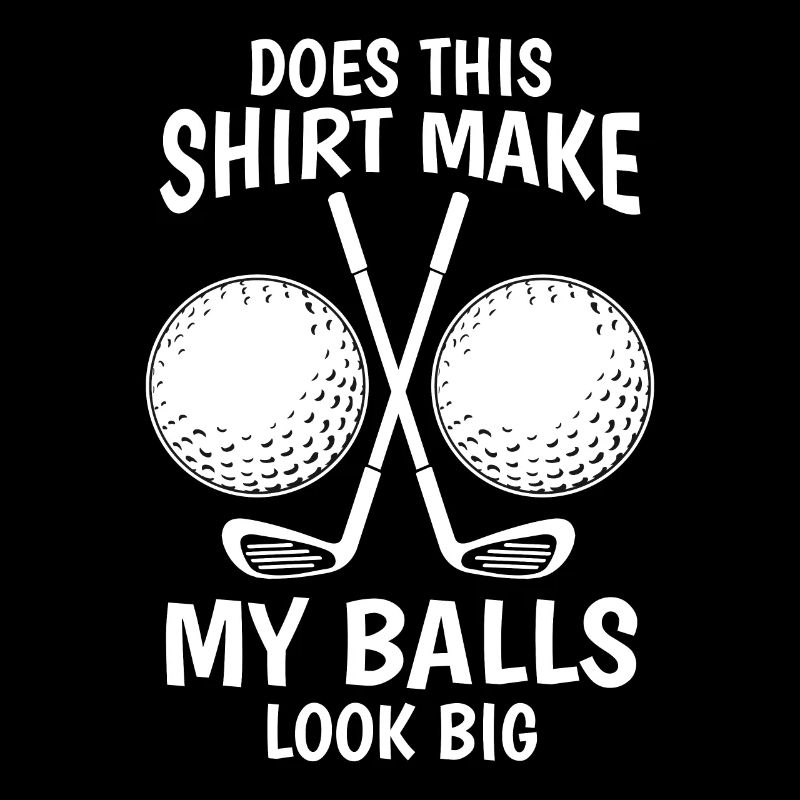Golf Big Balls Bat Gift Allusion