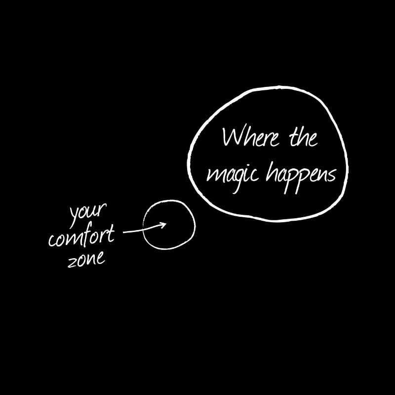 your comfort zone , Magic happens