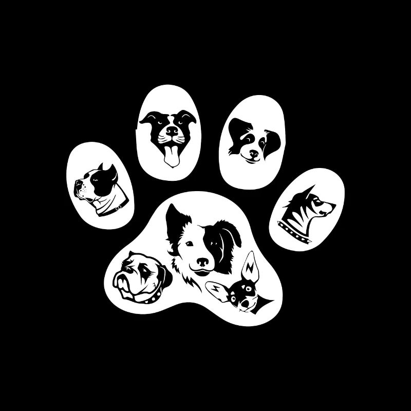 Hunde Pfote -black edition-