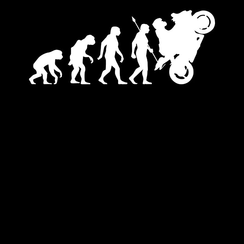 Biker Motorradfahrer Evolution