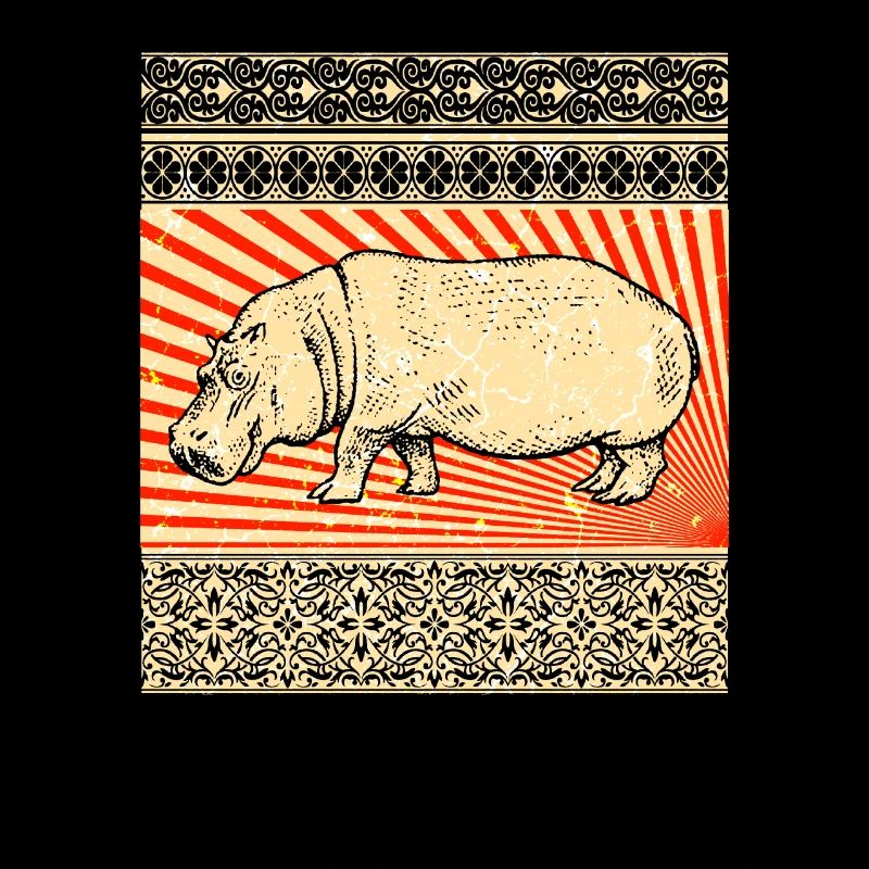 Flusspferd Nilpferd Hippo