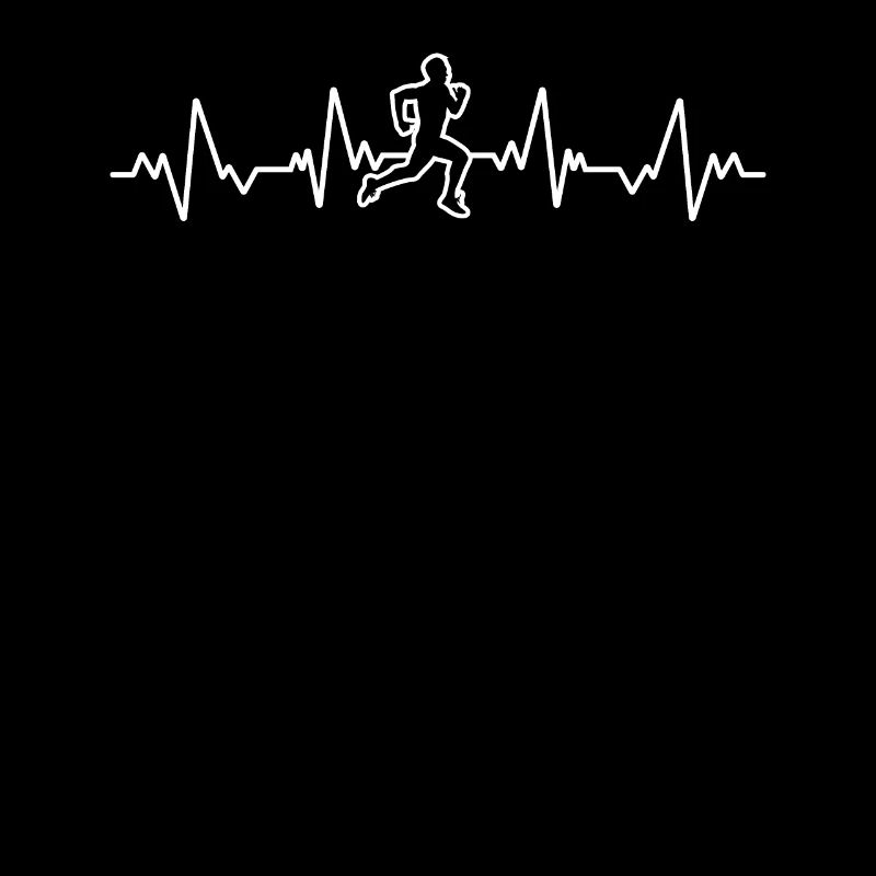 Runner Heartbeat Running Gift Idea Marathoner