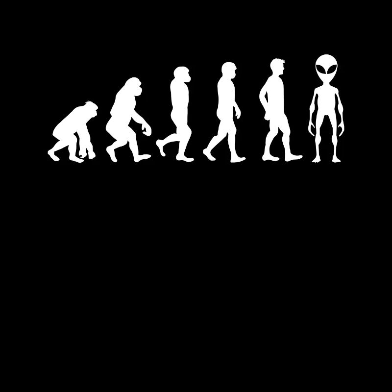 Evolution Alien T-Shirt Gift Alien