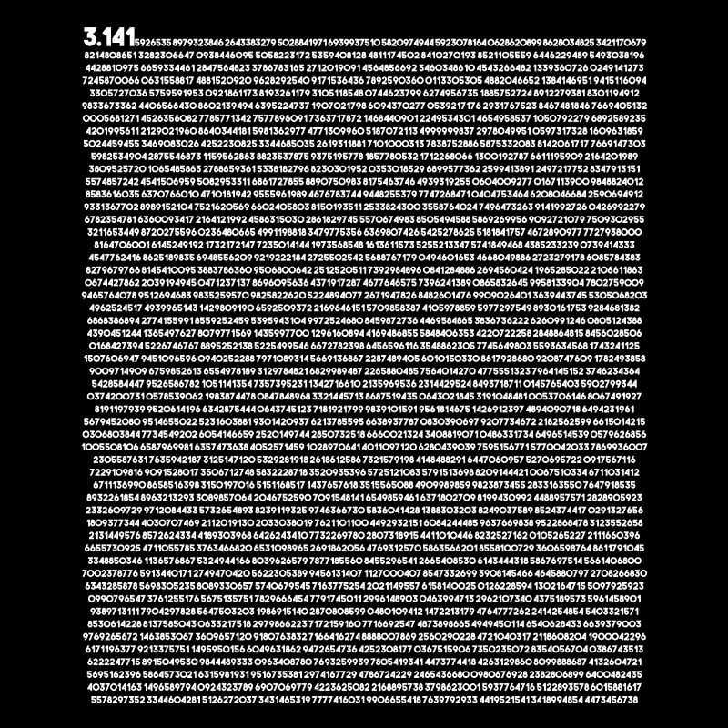 5000 digits of Pi