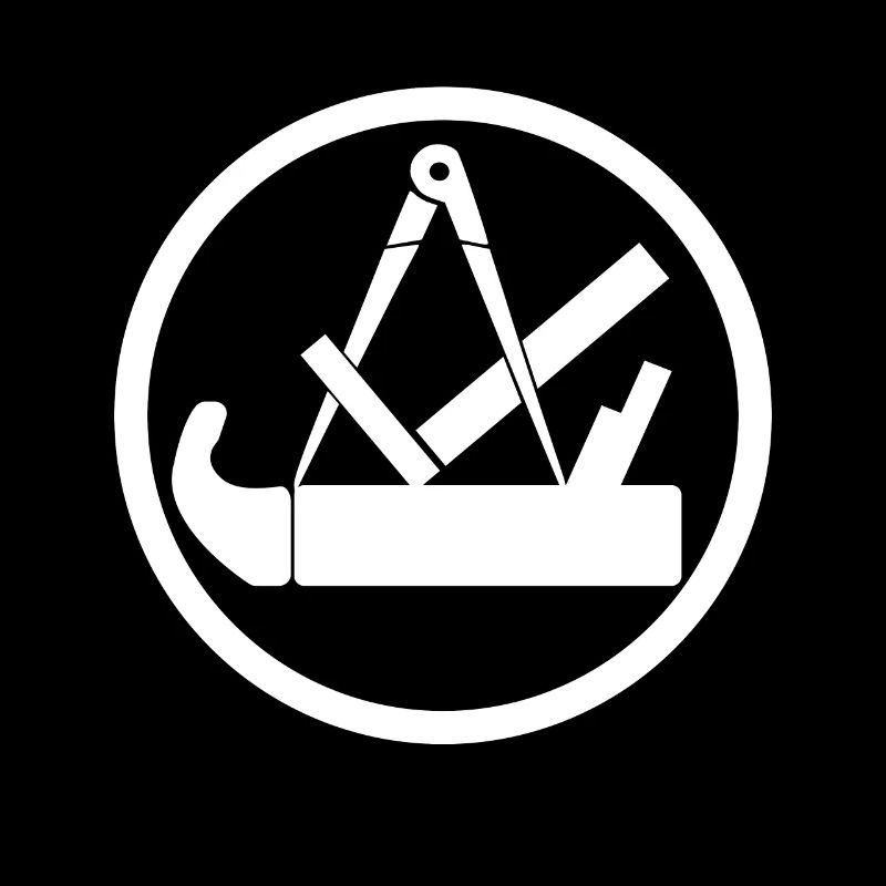 Schreiner Handwerkssymbol mit Kreis