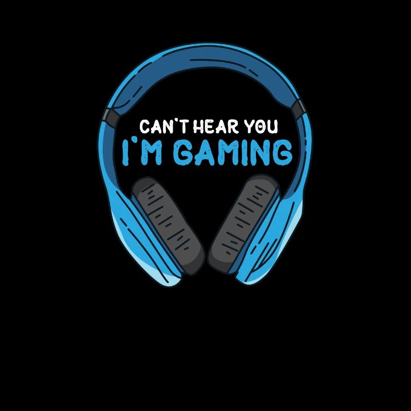 Computerspieler Headset Kopfhörer Humor Witz