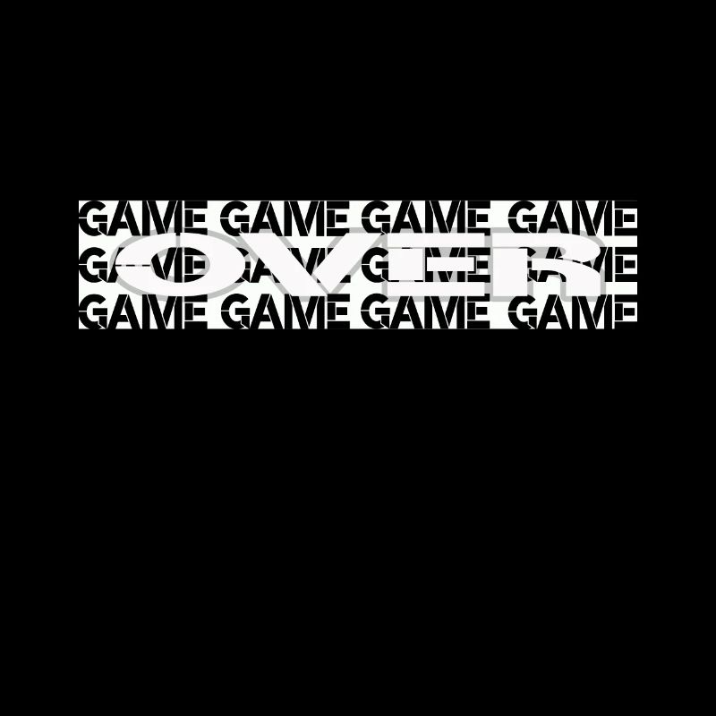 Game over, game is over, gamer, gaming, jeu