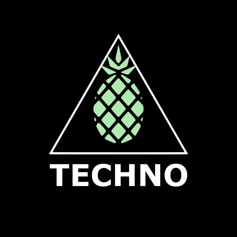 Techno Dreieck Ananans