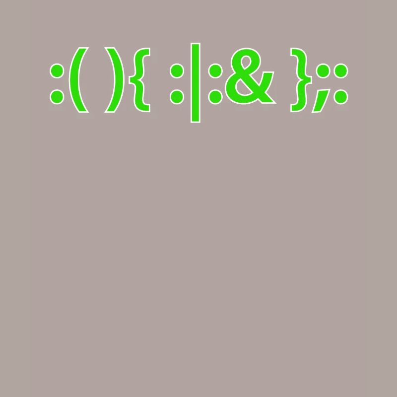 Bash Fork Bomb Shirt for Linux Unix Geeks