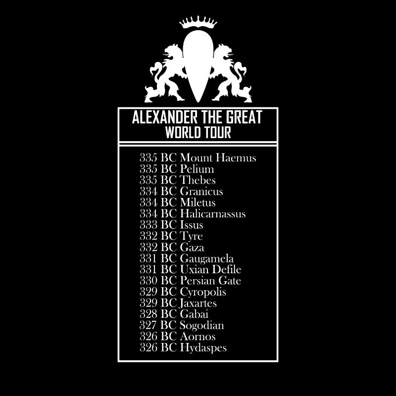 König Alexander der Große World Tour