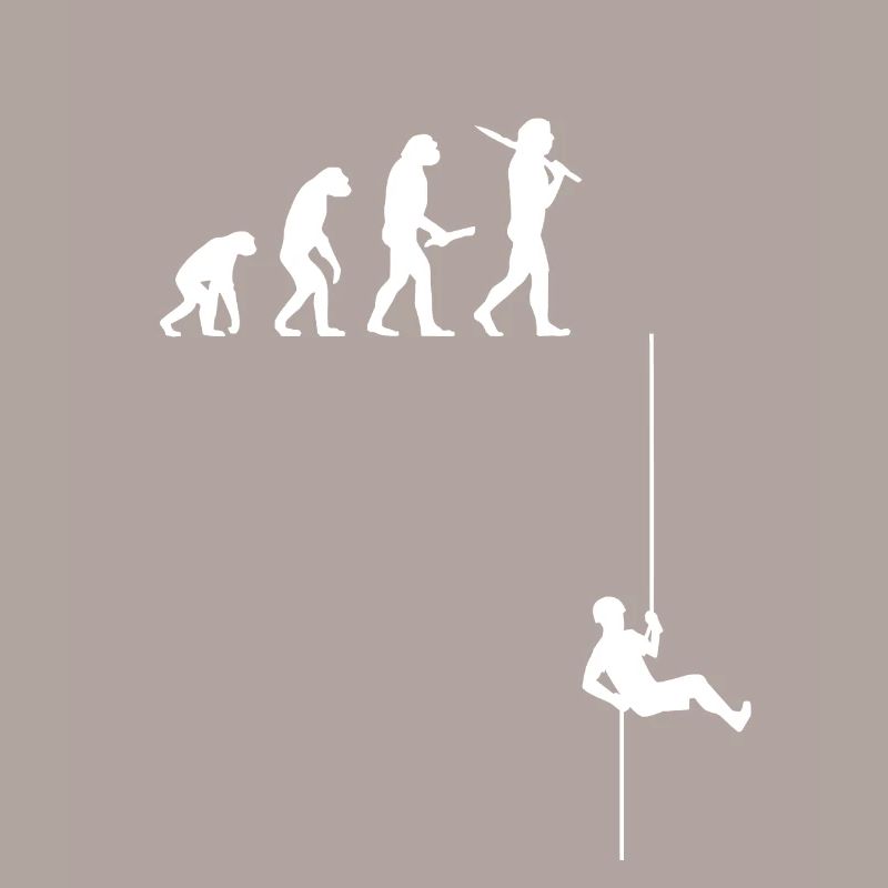 Rappelling climbing bouldering evolution development