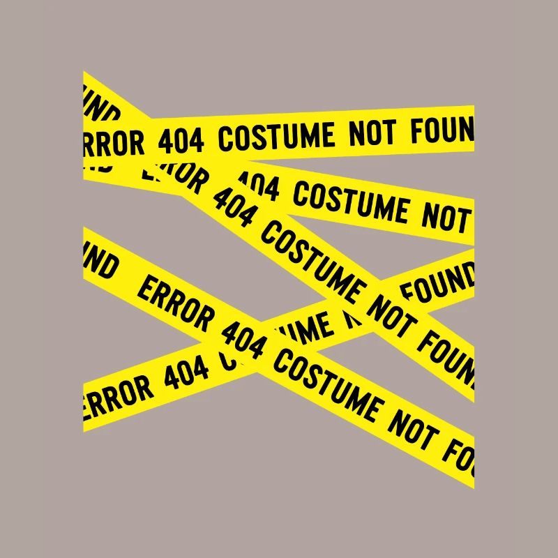 Halloween Error 404 Costume Not Found Witch Funny