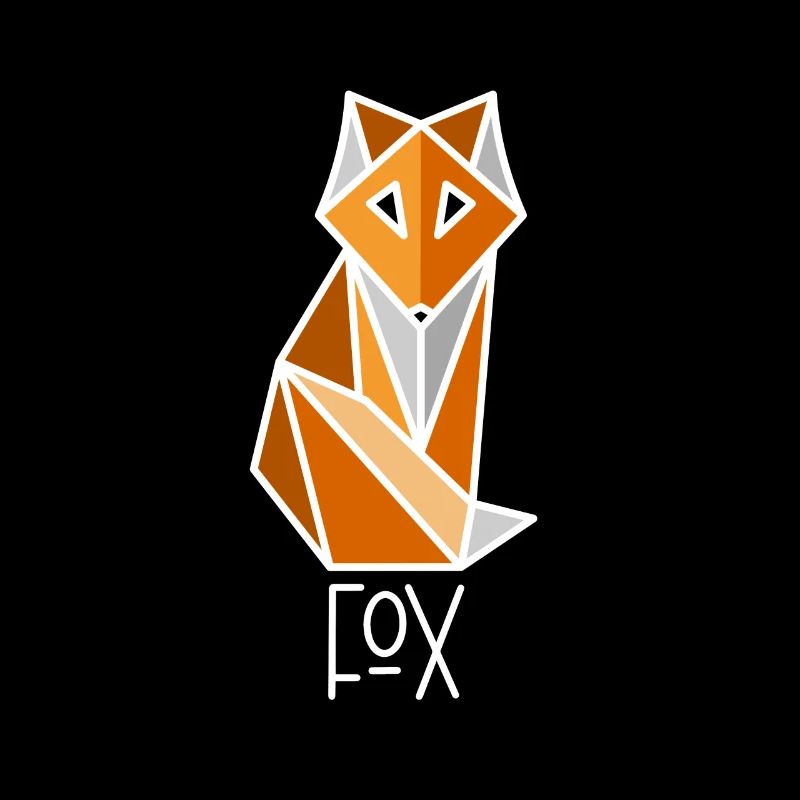 Fuchs Low Polygon - Géométrique, Minimaliste