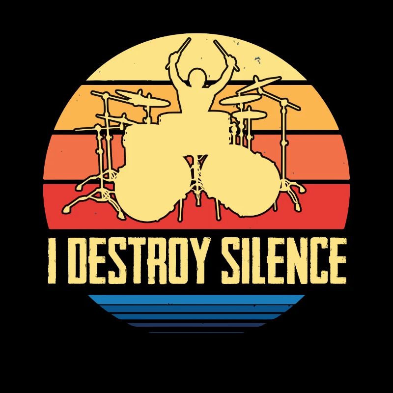 Drummer destroy Silence Drums Schlagzeug