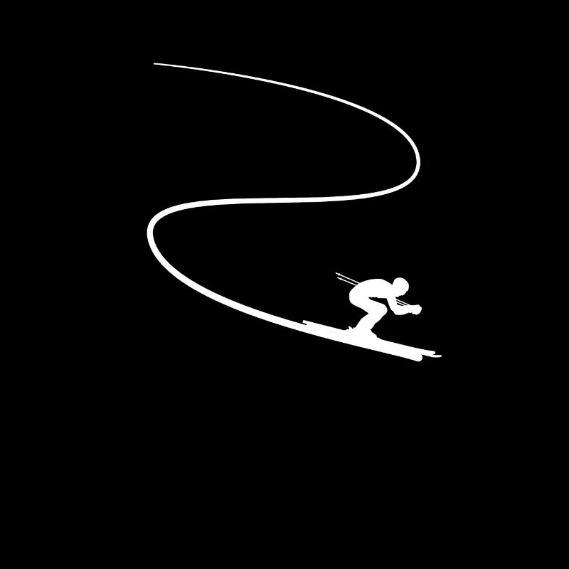 Ski Abfahrt Skifahrer