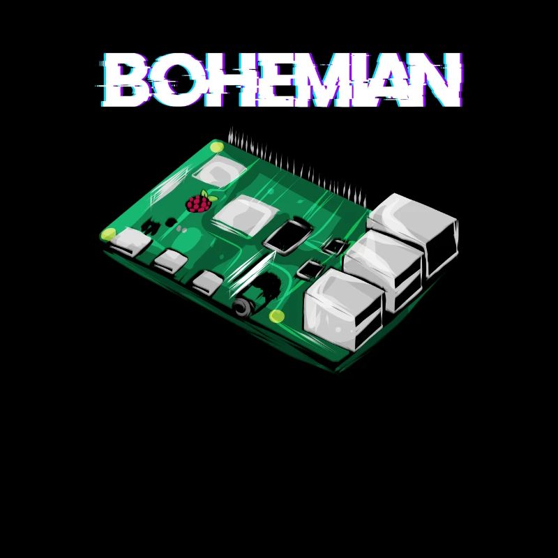 Bohemian Raspberry Informatiker Programmierer Pi