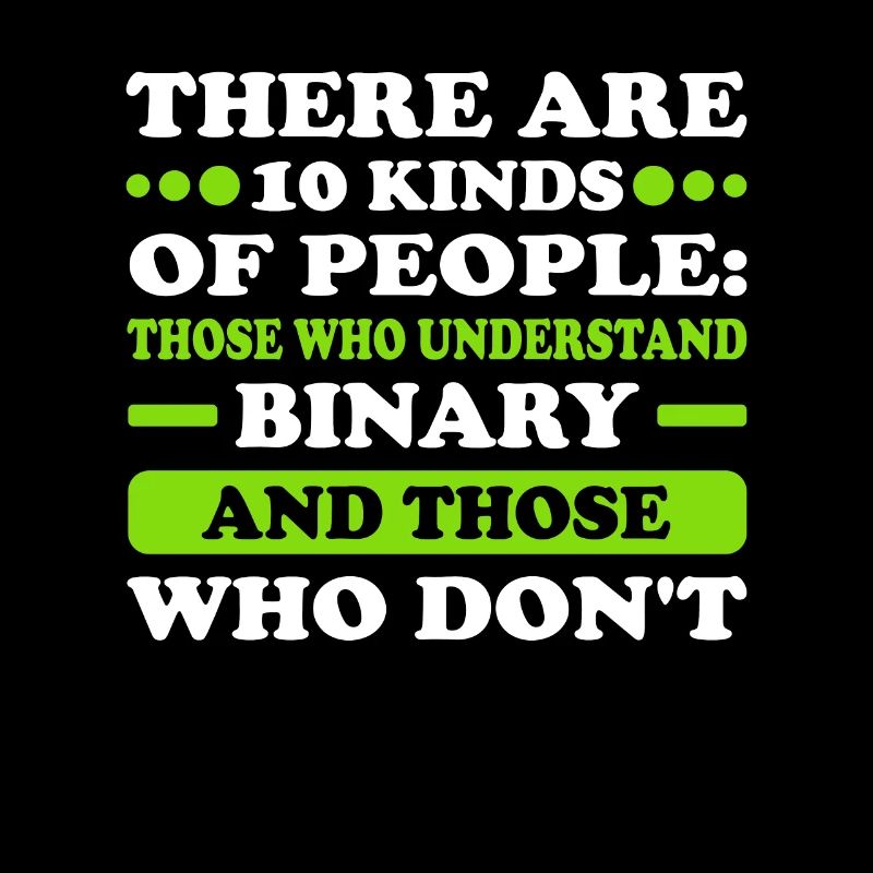 2 Arten von Menschen Binary Fachinformatiker