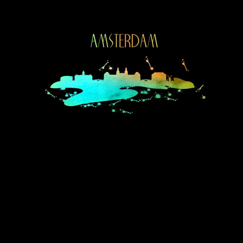 Amsterdam Skyline Art