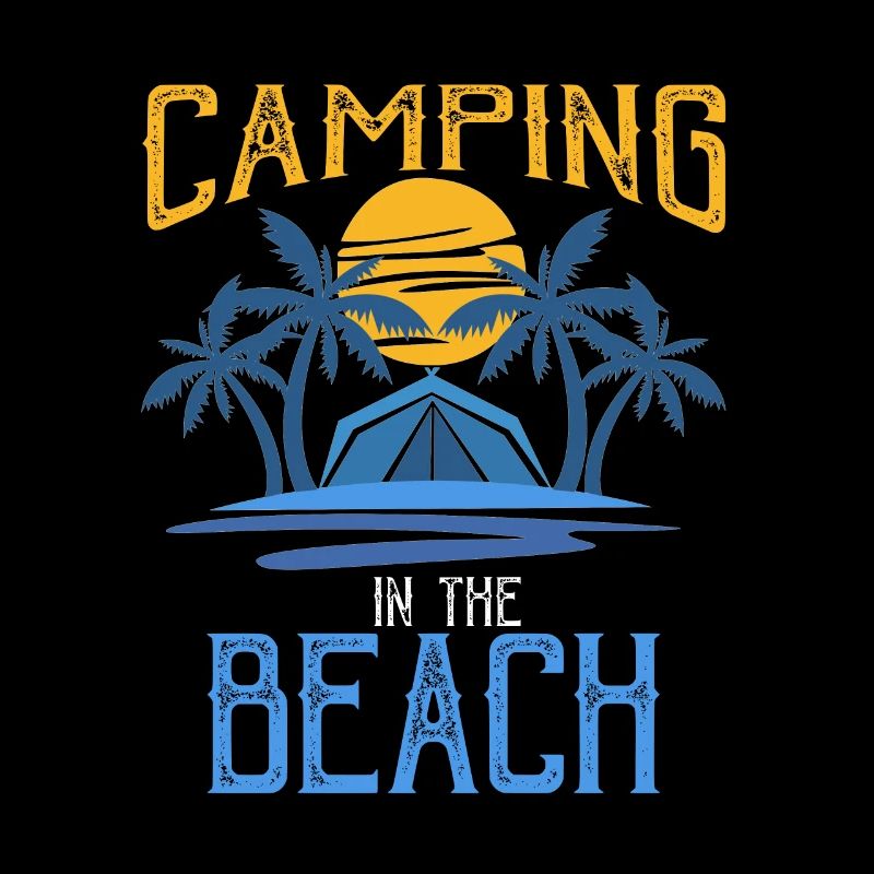 Camping on the beach beach holiday camping