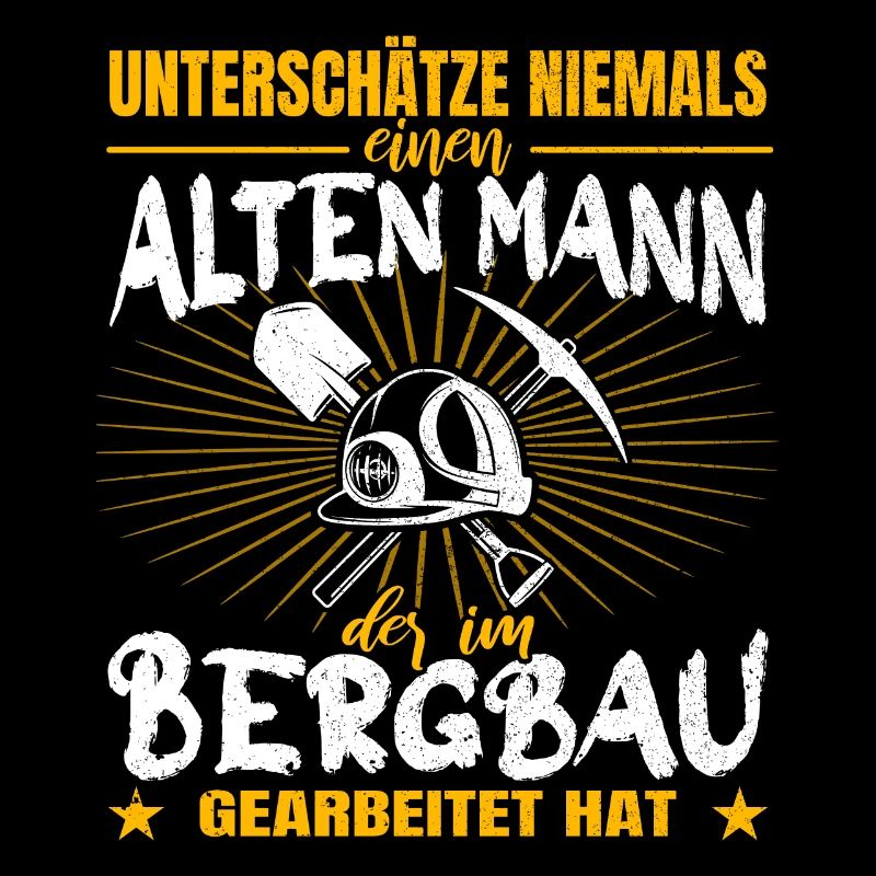 Bergbau Minenarbeiter Rentner Kumpel Bergmann