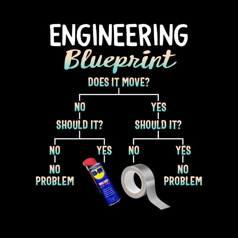 My Engineering Blueprint, Funny Engineer T-Shirt,
