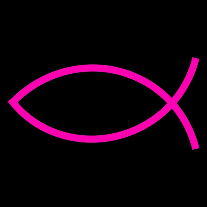 Jesus fish pink ichthys fish fish fish