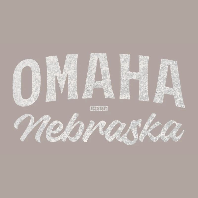 Omaha Nebraska Vintage Script Tee
